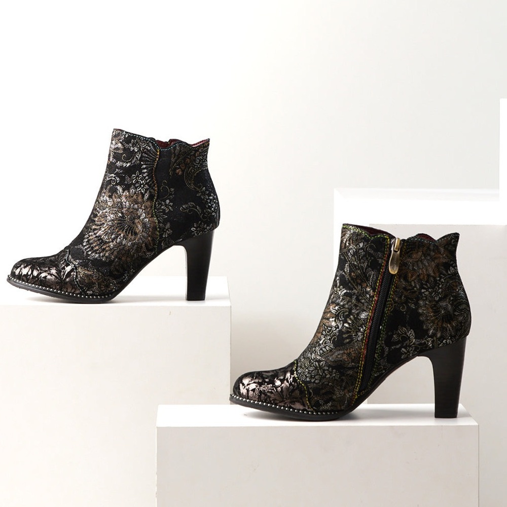 L'Artiste Smokinhot Bootie - Black Multicolor